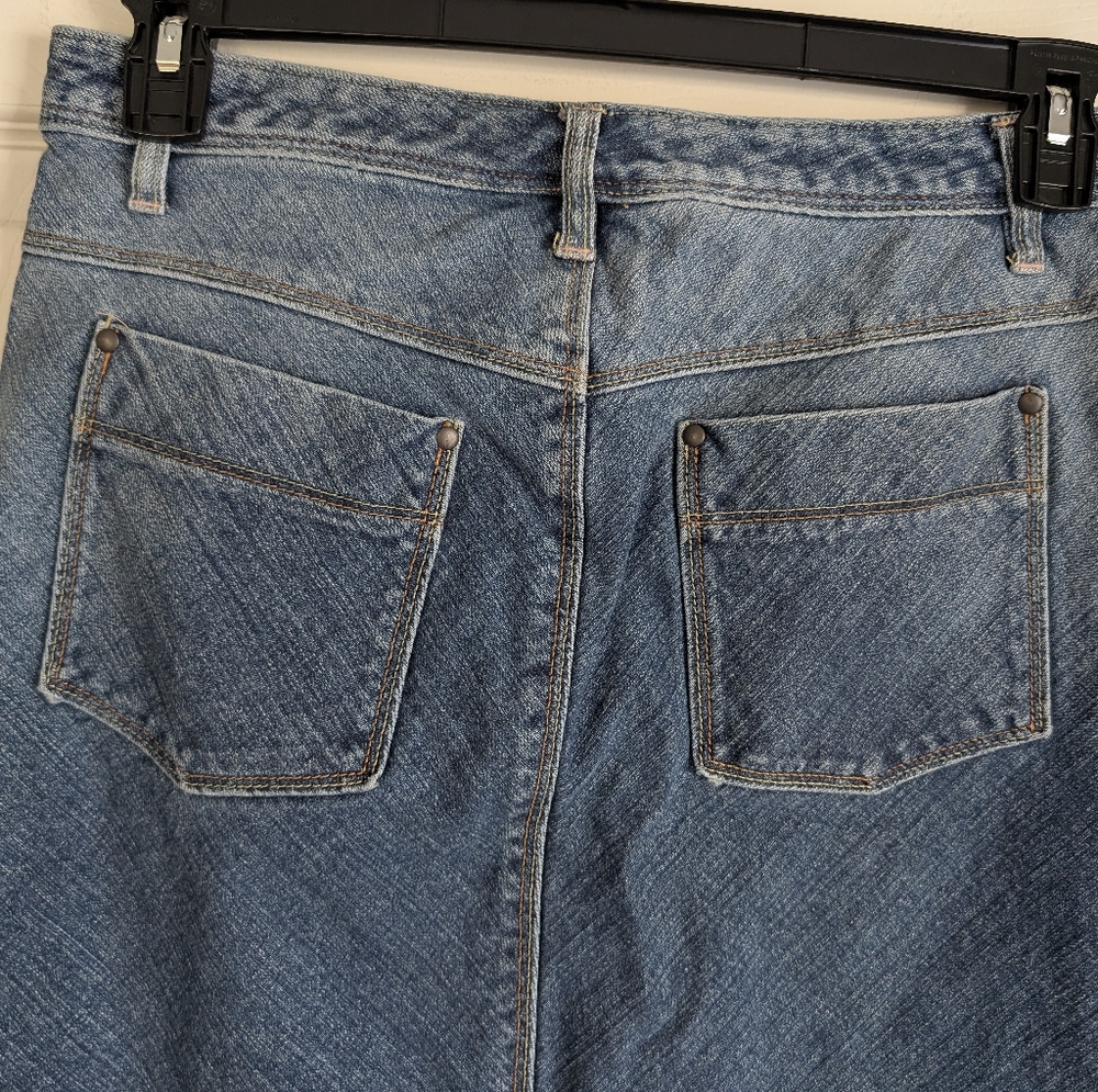 GAP Jeans Blue Denim Skirt Size 8 - Picture 4 of 6